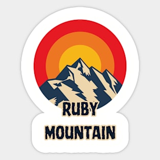 Ruby Mountain Sticker